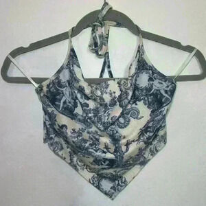 ROMANTIC STYLE HALTER TOP